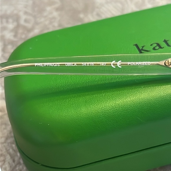 Brand New Kate Spade Philippa Cat Eye Tortoise Polarized Sunglasses Brown Lens - Picture 12 of 16